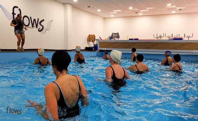 Sports aquatiques chez Flows à la Chapelle d’Armentières : Aquagym